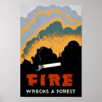 Vintage Wildfire Prevention | Poster