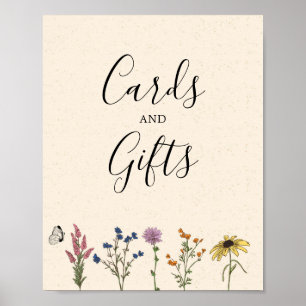 Vintage Wildflower Baby Shower Cards And Gift Sign