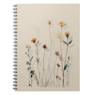 Vintage Wildflower Botanical Notebook