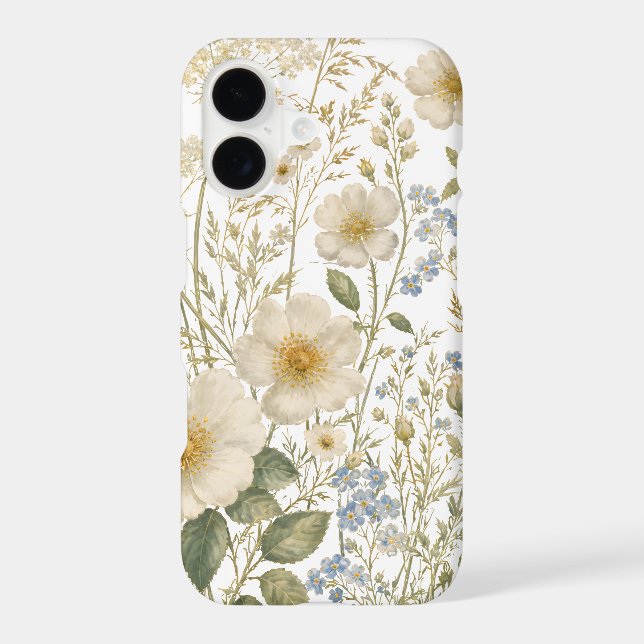 Vintage Wildflower Botanical Pattern (Back)