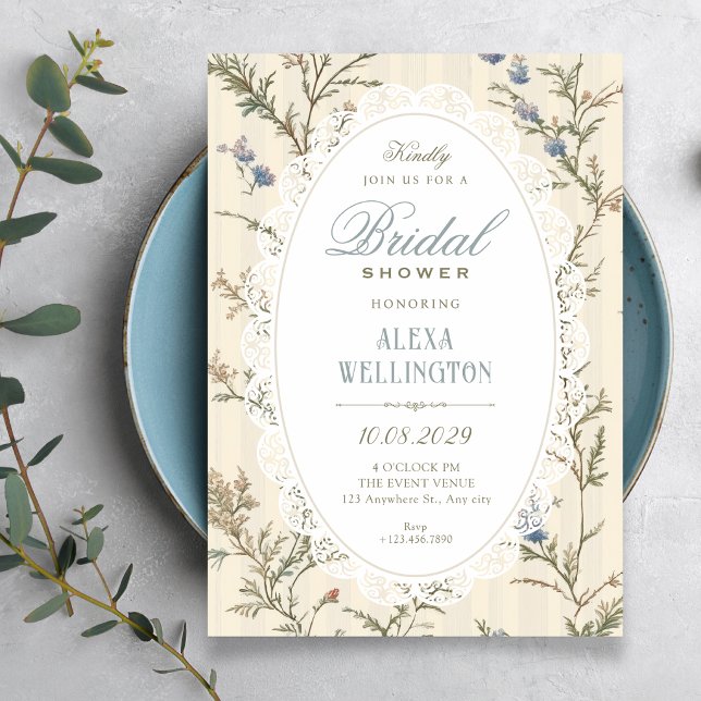 Vintage wildflower cottagecore invitation (Creator Uploaded)