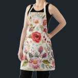 Vintage Wildflower Cream Floral Pattern Baker Apron<br><div class="desc">Elegant apron with a vintage wildflower floral pattern over a light cream background.  This pretty and girly apron with flowers makes a great gift for a wife or mum who is a crafter,  artist,  baker,  chef or likes to cook for her birthday or Mother's Day.</div>