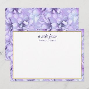 Vintage Wildflower Personalised Card