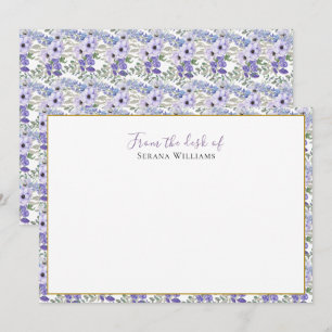 Vintage Wildflower Personalised Card