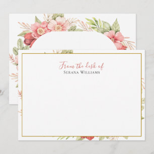 Vintage Wildflower Personalised Card