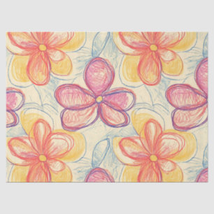 Vintage Wildflower Sketch (4) Tissue Paper
