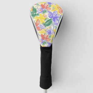Vintage Wildflower Sketch (5) Golf Head Cover