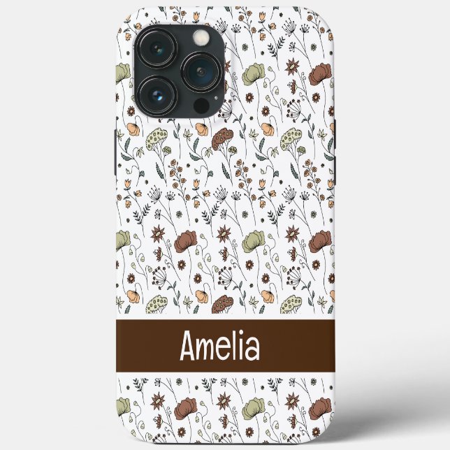 Vintage Wildflowers Pattern Case-Mate iPhone Case (Back)