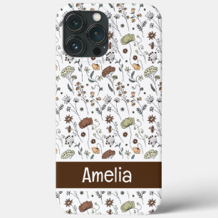 Vintage Wildflowers Pattern iPhone 13 Pro Max Case