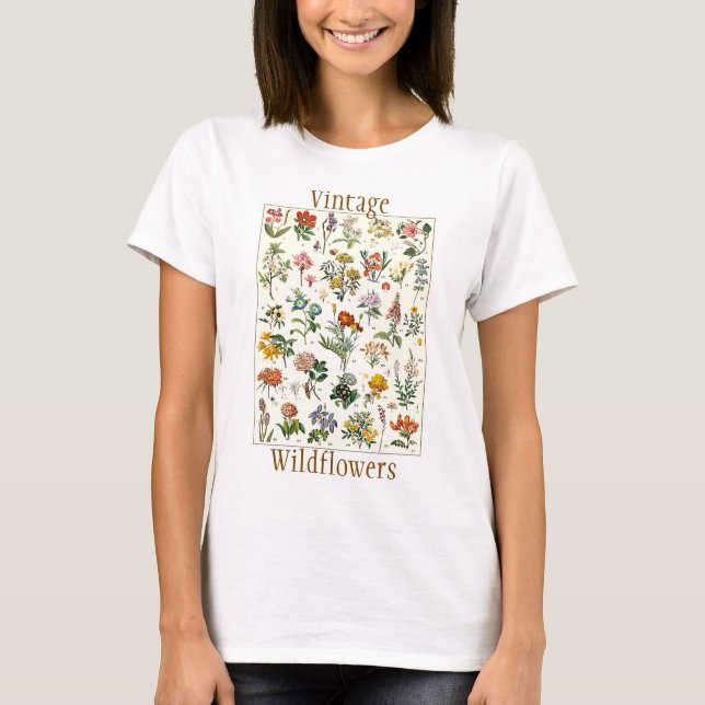 Vintage Wildflowers tee (Front)