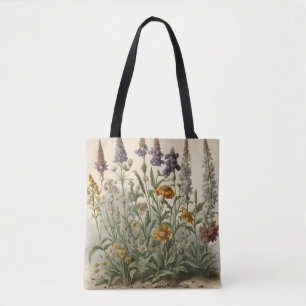 Vintage Wildflowers Tote Bag