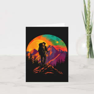 Vintage wildlife forest trees outdoors nature card