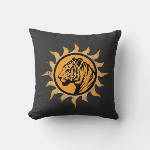 Vintage Wildlife Tiger Sun Cushion