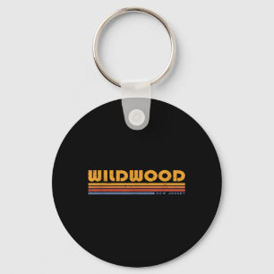 Vintage Wildwood NJ New Jersey Retro Throwback Key Ring