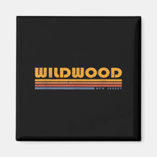 Vintage Wildwood NJ New Jersey Retro Throwback Magnet