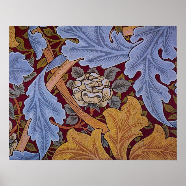Vintage William Morris Acanthus Design Poster (Front)