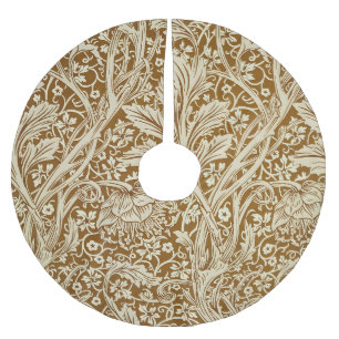 Vintage William Morris Arcadia Floral Art Print Brushed Polyester Tree Skirt
