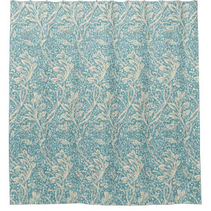 Vintage William Morris Arcadia Floral Seamless Shower Curtain