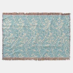 Vintage William Morris Arcadia Floral Seamless Throw Blanket