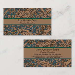 Vintage William Morris Arcadia Full Seamless Business Card