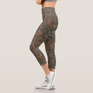Vintage William Morris Arcadia Full Seamless Capri Leggings