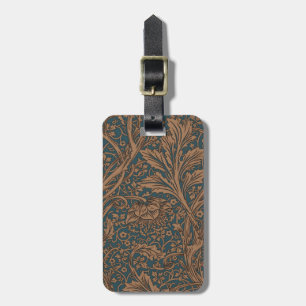 Vintage William Morris Arcadia Full Seamless Luggage Tag