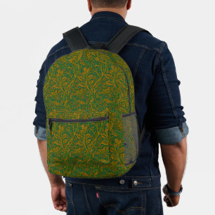 Vintage William Morris Arcadia Full Seamless Printed Backpack