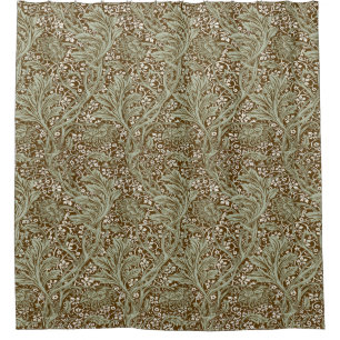 Vintage William Morris Arcadia Full Seamless Shower Curtain