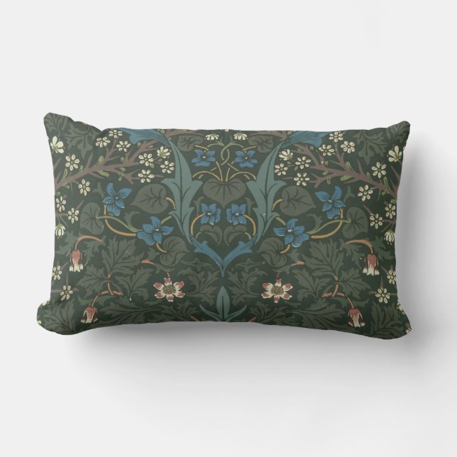Vintage William Morris Blackthorn Lumbar Cushion (Front)