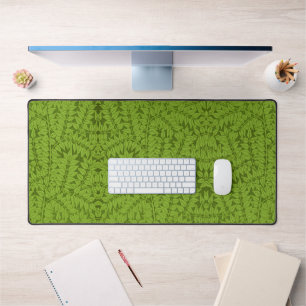 Vintage William Morris Branch Green Leaf Pattern Desk Mat