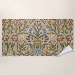 Vintage William Morris Brocade Floral Symmetrical Beach Towel