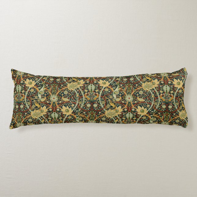 Vintage William Morris Bullerswood Carpet Body Cushion (Front)