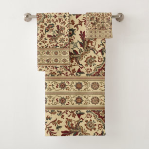Vintage William Morris Bullerswood Carpet Floral Bath Towel Set