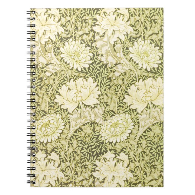 Vintage William Morris Chrysanthemum Pattern Notebook (Front)