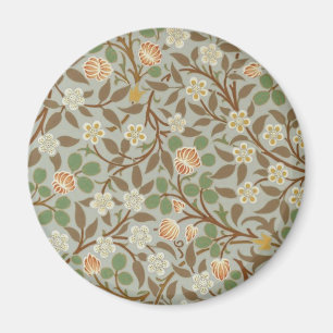 Vintage William Morris Clover Floral Design Magnet