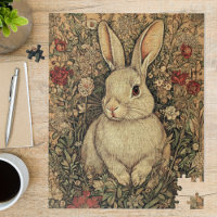 Vintage William Morris Cottage Tan Rabbit