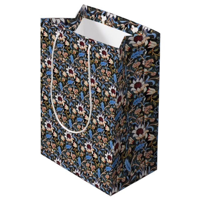Vintage William Morris Evenlode Medium Gift Bag (Back Angled)
