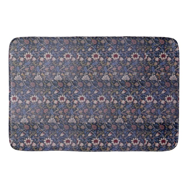 Vintage William Morris Evenlode Pattern Bath Mat (Front)