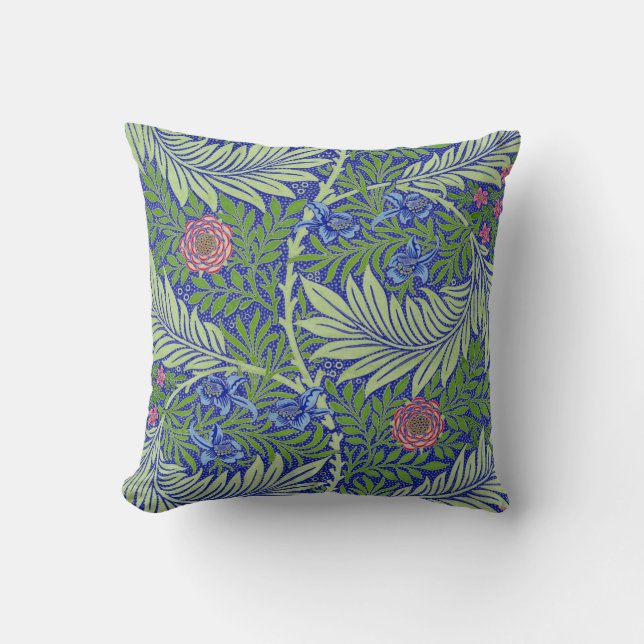 Vintage William Morris Ferns and Flowers Cushion (Front)
