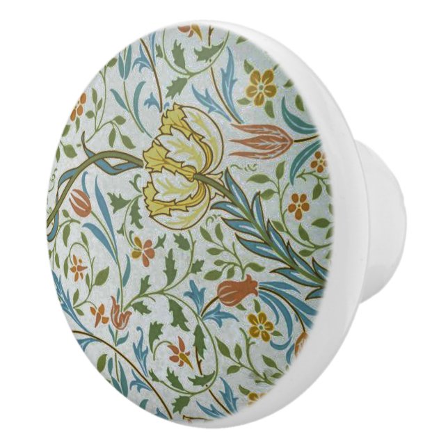 Vintage William Morris Flora  Ceramic Knob (Right)