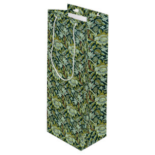 Vintage William Morris Floral Wey Pattern     Wine Gift Bag