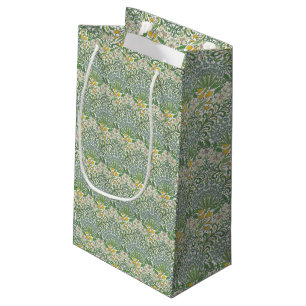 Vintage William Morris Flowers Garden Wallpaper Small Gift Bag