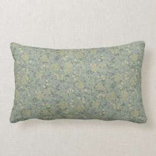 Vintage William Morris Jasmine Lumbar Cushion