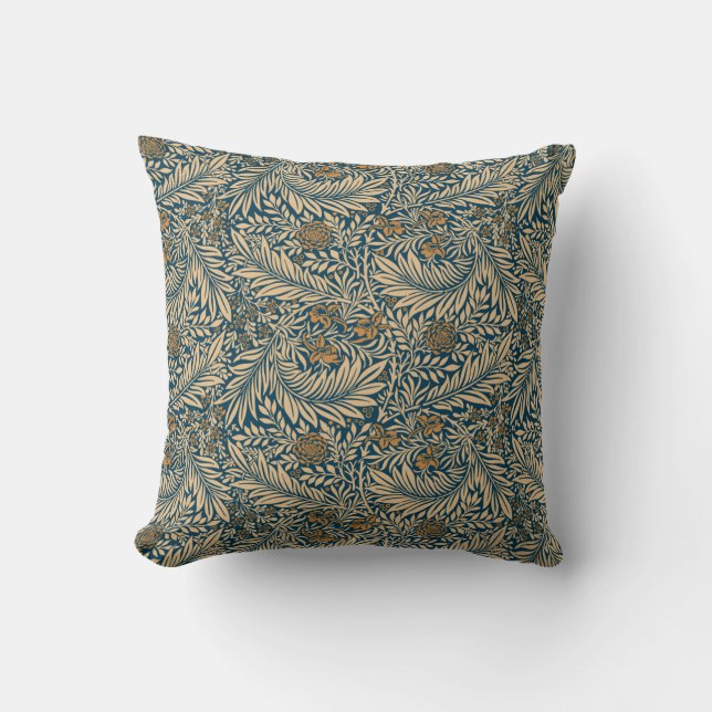 Vintage William Morris Larkspur Pattern  Cushion (Front)