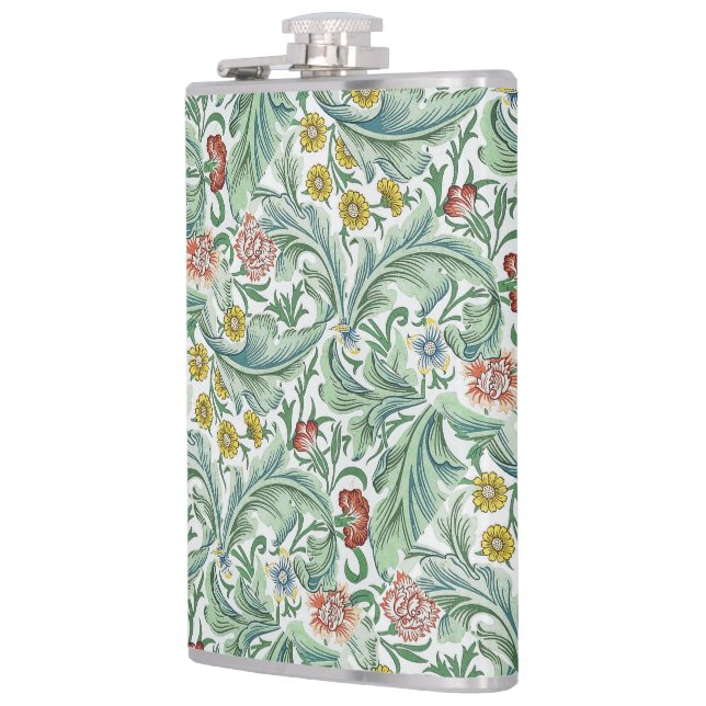 Vintage William Morris Leicester     Hip Flask (Left)