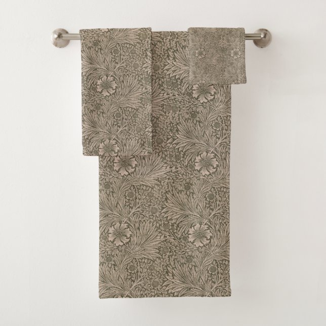 Vintage William Morris Marigold Bath Towel Set (Insitu)
