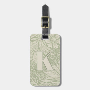 Vintage William Morris Marigold Pattern Luggage Tag