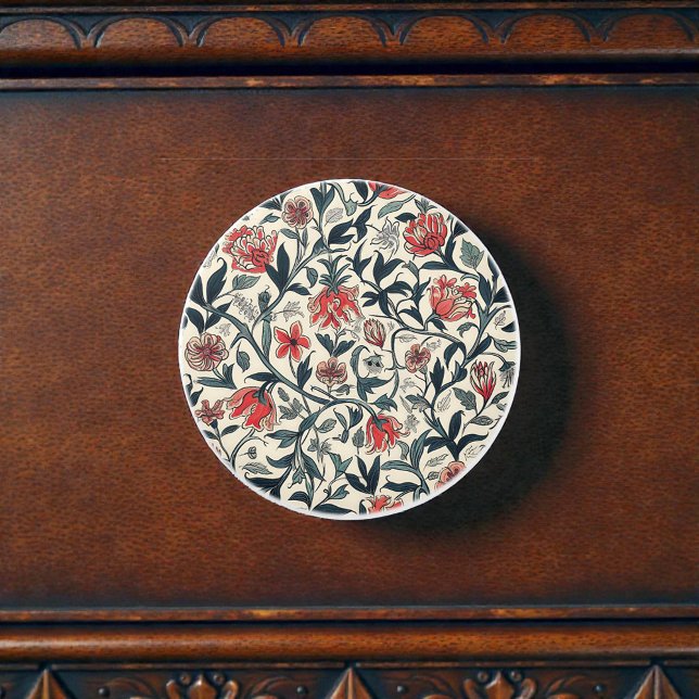 Vintage William Morris Pattern Ceramic Knob (Creator Uploaded)