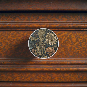 Vintage William Morris Pattern Ceramic Knob
