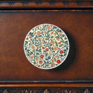 Vintage William Morris Pattern Ceramic Knob